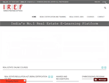 Tablet Screenshot of iref.co.in